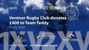 Ventnor Rugby Club donates £400 to Team Teddy