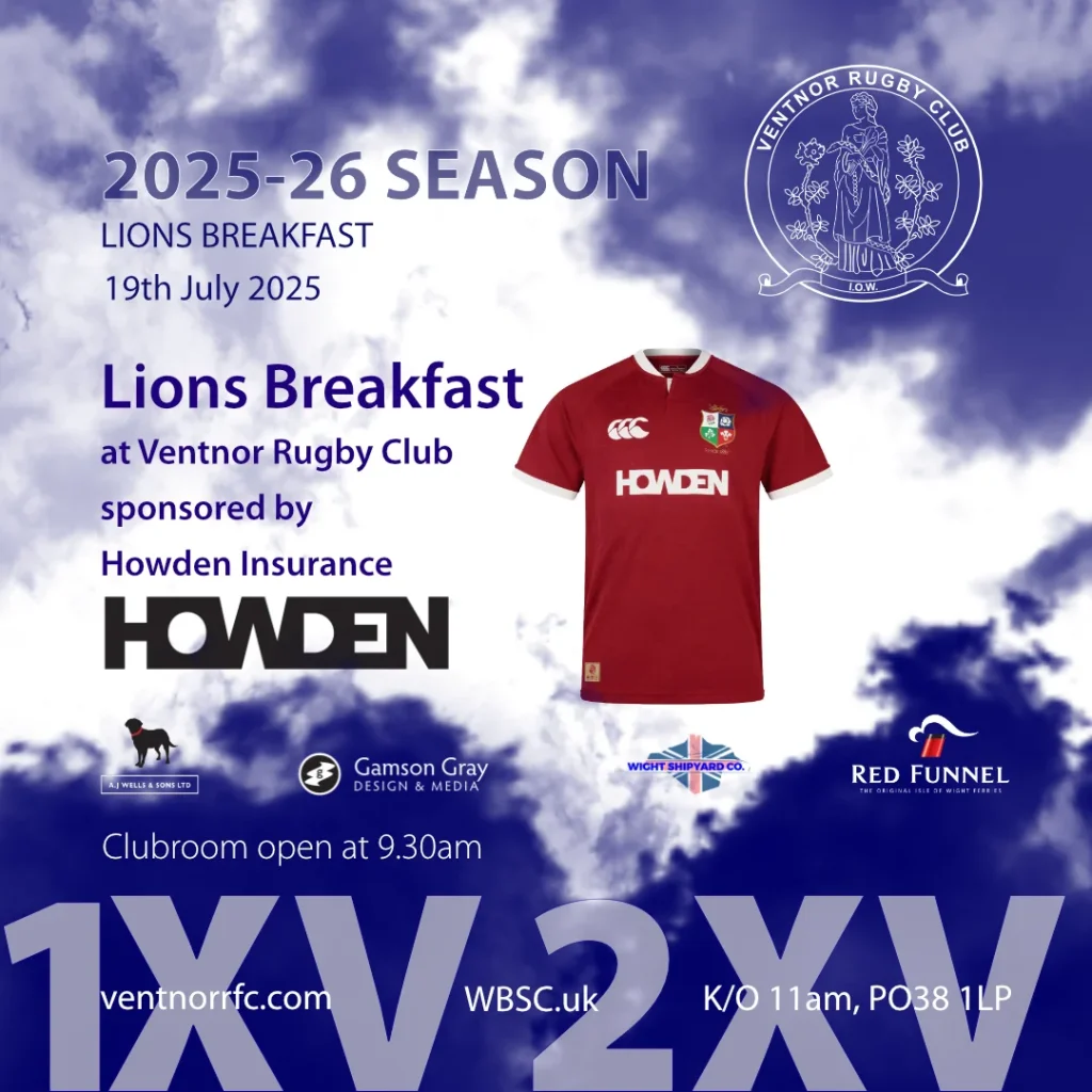Ventnor RFC Lions Breakfast sponsored by Howden Insurance 19 July 2025