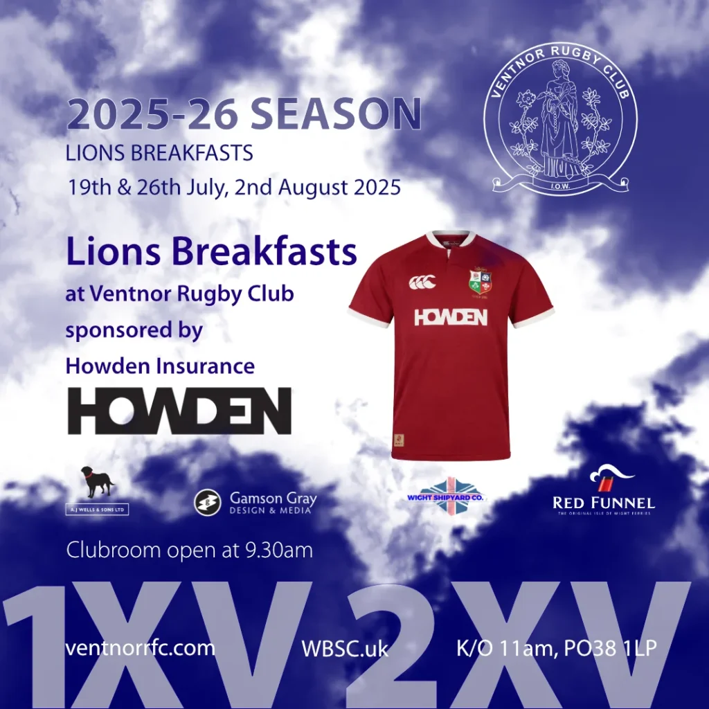 Ventnor Rugby Club Lions Breakfasts 2025